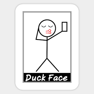 Duck Face Sticker